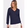 image:imageANRABESS Womens Fall Long Sleeve V Neck Light Sweaters  Lightweight Soft Basic Pullover TopsBusiness Casual Work OutfitsTravel Vacation All Day WearSpring Winter Layer ClothingNavy Blue