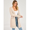 image:imageANRABESS Womens Lightweight Open Front Cardigan Sweaters  Long Sleeve Draped V Neck Coat With Pockets Soft Stretchy Knit Work Business Casual Outfits2026 Fall Trendy Travel OutingsAlmond