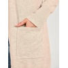 image:imageANRABESS Womens Lightweight Open Front Cardigan Sweaters  Long Sleeve Draped V Neck Coat With Pockets Soft Stretchy Knit Work Business Casual Outfits2026 Fall Trendy Travel OutingsAlmond