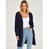 image:imageANRABESS Womens Lightweight Open Front Cardigan Sweaters  Long Sleeve Draped V Neck Coat With Pockets Soft Stretchy Knit Work Business Casual Outfits2026 Fall Trendy Travel OutingsNavy Blue