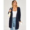 image:imageANRABESS Womens Lightweight Open Front Cardigan Sweaters  Long Sleeve Draped V Neck Coat With Pockets Soft Stretchy Knit Work Business Casual Outfits2026 Fall Trendy Travel OutingsNavy Blue
