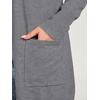 image:imageANRABESS Womens Lightweight Open Front Cardigan Sweaters  Long Sleeve Draped V Neck Coat With Pockets Soft Stretchy Knit Work Business Casual Outfits2026 Fall Trendy Travel OutingsDark Grey