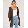 image:imageANRABESS Womens Lightweight Open Front Cardigan Sweaters  Long Sleeve Draped V Neck Coat With Pockets Soft Stretchy Knit Work Business Casual Outfits2026 Fall Trendy Travel OutingsBrown
