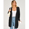 image:imageANRABESS Womens Lightweight Open Front Cardigan Sweaters  Long Sleeve Draped V Neck Coat With Pockets Soft Stretchy Knit Work Business Casual Outfits2026 Fall Trendy Travel OutingsBlack
