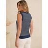 image:imageANRABESS Womens Sleeveless Sweater Vest Striped Tank Tops  Crochet Knit Crew Neck Lightweight Soft Comfy Vacation Travel Work Casual Outfits Sping Summer Layering ClothesNavy Blue White