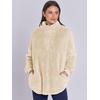 image:imageANRABESS Womens Sweatshirt Sherpa Fuzzy Fleece Zip Up Hoodies Cozy Pullover Soft Sweaters Tops 2026 Fall Trendy ClothesApricot