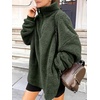 image:imageANRABESS Womens Sweatshirt Sherpa Fuzzy Fleece Zip Up Hoodies Cozy Pullover Soft Sweaters Tops 2026 Fall Trendy ClothesArmy Green