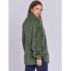 image:imageANRABESS Womens Sweatshirt Sherpa Fuzzy Fleece Zip Up Hoodies Cozy Pullover Soft Sweaters Tops 2026 Fall Trendy ClothesArmy Green