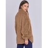 image:imageANRABESS Womens Sweatshirt Sherpa Fuzzy Fleece Zip Up Hoodies Cozy Pullover Soft Sweaters Tops 2026 Fall Trendy ClothesBrown