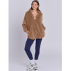image:imageANRABESS Womens Sweatshirt Sherpa Fuzzy Fleece Zip Up Hoodies Cozy Pullover Soft Sweaters Tops 2026 Fall Trendy ClothesBrown
