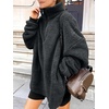 image:imageANRABESS Womens Sweatshirt Sherpa Fuzzy Fleece Zip Up Hoodies Cozy Pullover Soft Sweaters Tops 2026 Fall Trendy ClothesDeep Grey