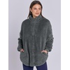 image:imageANRABESS Womens Sweatshirt Sherpa Fuzzy Fleece Zip Up Hoodies Cozy Pullover Soft Sweaters Tops 2026 Fall Trendy ClothesDeep Grey