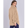 image:imageANRABESS Womens Sweatshirt Sherpa Fuzzy Fleece Zip Up Hoodies Cozy Pullover Soft Sweaters Tops 2026 Fall Trendy ClothesKhaki