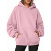 image:imageANRABESS Oversized Hoodies for Women Fleece Sweatshirt  Ruched Long Sleeve Pullover Top  with Kangaroo Pocket Drop ShoulderCasual Daily amp Light Workouts Spring Fall ClothesPink