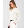 image:imageANRABESS Cable Knit Cropped Sweaters for Women  Crewneck Long Sleeve Fitted Pullover Tops Basic Soft Cozy Warm Fall Winter Layer Casual Going Out Business amp Daily WearWhite