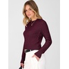 image:imageANRABESS Cable Knit Cropped Sweaters for Women  Crewneck Long Sleeve Fitted Pullover Tops Basic Soft Cozy Warm Fall Winter Layer Casual Going Out Business amp Daily WearDark Red