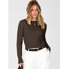 image:imageANRABESS Cable Knit Cropped Sweaters for Women  Crewneck Long Sleeve Fitted Pullover Tops Basic Soft Cozy Warm Fall Winter Layer Casual Going Out Business amp Daily WearBrown