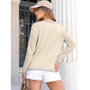 image:imageANRABESS Sweaters for Women Striped Top Fall Outfits  Color Block Long Sleeve Shirts Crewneck High Low Hem Soft Lightweight Knit Pullover Sweater Loose Fit Casual Daily WearApricot White Grey
