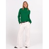 image:imageANRABESS Turtleneck Sweaters for Women Long Sleeve Tops  2026 Fall Winter Fashion Clothes Office Work Daily Wear Dressy Casual Outfits Soft Knitted Ribbed ButtonCuff Pullover TopGreen