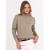 image:imageANRABESS Turtleneck Sweaters for Women Long Sleeve Tops  2026 Fall Winter Fashion Clothes Office Work Daily Wear Dressy Casual Outfits Soft Knitted Ribbed ButtonCuff Pullover TopBright Tan