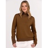 image:imageANRABESS Turtleneck Sweaters for Women Long Sleeve Tops  2026 Fall Winter Fashion Clothes Office Work Daily Wear Dressy Casual Outfits Soft Knitted Ribbed ButtonCuff Pullover TopDeep Caramel