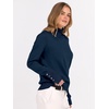 image:imageANRABESS Turtleneck Sweaters for Women Long Sleeve Tops  2026 Fall Winter Fashion Clothes Office Work Daily Wear Dressy Casual Outfits Soft Knitted Ribbed ButtonCuff Pullover TopNavy Blue