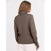image:imageANRABESS Turtleneck Sweaters for Women Long Sleeve Tops  2026 Fall Winter Fashion Clothes Office Work Daily Wear Dressy Casual Outfits Soft Knitted Ribbed ButtonCuff Pullover TopNutmeg