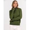 image:imageANRABESS Turtleneck Sweaters for Women Long Sleeve Tops  2026 Fall Winter Fashion Clothes Office Work Daily Wear Dressy Casual Outfits Soft Knitted Ribbed ButtonCuff Pullover TopArmy Green