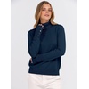 image:imageANRABESS Turtleneck Sweaters for Women Long Sleeve Tops  2026 Fall Winter Fashion Clothes Office Work Daily Wear Dressy Casual Outfits Soft Knitted Ribbed ButtonCuff Pullover TopNavy Blue
