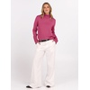 image:imageANRABESS Turtleneck Sweaters for Women Long Sleeve Tops  2026 Fall Winter Fashion Clothes Office Work Daily Wear Dressy Casual Outfits Soft Knitted Ribbed ButtonCuff Pullover TopHot Pink
