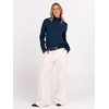 image:imageANRABESS Turtleneck Sweaters for Women Long Sleeve Tops  2026 Fall Winter Fashion Clothes Office Work Daily Wear Dressy Casual Outfits Soft Knitted Ribbed ButtonCuff Pullover TopNavy Blue