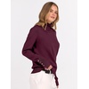 image:imageANRABESS Turtleneck Sweaters for Women Long Sleeve Tops  2026 Fall Winter Fashion Clothes Office Work Daily Wear Dressy Casual Outfits Soft Knitted Ribbed ButtonCuff Pullover TopWine Red