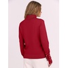 image:imageANRABESS Turtleneck Sweaters for Women Long Sleeve Tops  2026 Fall Winter Fashion Clothes Office Work Daily Wear Dressy Casual Outfits Soft Knitted Ribbed ButtonCuff Pullover TopRed