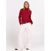 image:imageANRABESS Turtleneck Sweaters for Women Long Sleeve Tops  2026 Fall Winter Fashion Clothes Office Work Daily Wear Dressy Casual Outfits Soft Knitted Ribbed ButtonCuff Pullover TopRed
