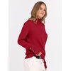 image:imageANRABESS Turtleneck Sweaters for Women Long Sleeve Tops  2026 Fall Winter Fashion Clothes Office Work Daily Wear Dressy Casual Outfits Soft Knitted Ribbed ButtonCuff Pullover TopRed