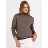 image:imageANRABESS Turtleneck Sweaters for Women Long Sleeve Tops  2026 Fall Winter Fashion Clothes Office Work Daily Wear Dressy Casual Outfits Soft Knitted Ribbed ButtonCuff Pullover TopNutmeg