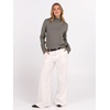 image:imageANRABESS Turtleneck Sweaters for Women Long Sleeve Tops  2026 Fall Winter Fashion Clothes Office Work Daily Wear Dressy Casual Outfits Soft Knitted Ribbed ButtonCuff Pullover TopGrey Khaki