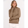 image:imageANRABESS Turtleneck Sweaters for Women Long Sleeve Tops  2026 Fall Winter Fashion Clothes Office Work Daily Wear Dressy Casual Outfits Soft Knitted Ribbed ButtonCuff Pullover TopLight Camel