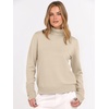 image:imageANRABESS Turtleneck Sweaters for Women Long Sleeve Tops  2026 Fall Winter Fashion Clothes Office Work Daily Wear Dressy Casual Outfits Soft Knitted Ribbed ButtonCuff Pullover TopParchment
