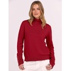 image:imageANRABESS Turtleneck Sweaters for Women Long Sleeve Tops  2026 Fall Winter Fashion Clothes Office Work Daily Wear Dressy Casual Outfits Soft Knitted Ribbed ButtonCuff Pullover TopRed