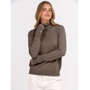 image:imageANRABESS Turtleneck Sweaters for Women Long Sleeve Tops  2026 Fall Winter Fashion Clothes Office Work Daily Wear Dressy Casual Outfits Soft Knitted Ribbed ButtonCuff Pullover TopNutmeg