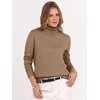 image:imageANRABESS Turtleneck Sweaters for Women Long Sleeve Tops  2026 Fall Winter Fashion Clothes Office Work Daily Wear Dressy Casual Outfits Soft Knitted Ribbed ButtonCuff Pullover TopLight Camel