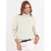 image:imageANRABESS Turtleneck Sweaters for Women Long Sleeve Tops  2026 Fall Winter Fashion Clothes Office Work Daily Wear Dressy Casual Outfits Soft Knitted Ribbed ButtonCuff Pullover TopWhite