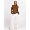 image:imageANRABESS Turtleneck Sweaters for Women Long Sleeve Tops  2026 Fall Winter Fashion Clothes Office Work Daily Wear Dressy Casual Outfits Soft Knitted Ribbed ButtonCuff Pullover TopDeep Caramel