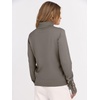 image:imageANRABESS Turtleneck Sweaters for Women Long Sleeve Tops  2026 Fall Winter Fashion Clothes Office Work Daily Wear Dressy Casual Outfits Soft Knitted Ribbed ButtonCuff Pullover TopGrey Khaki