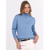 image:imageANRABESS Turtleneck Sweaters for Women Long Sleeve Tops  2026 Fall Winter Fashion Clothes Office Work Daily Wear Dressy Casual Outfits Soft Knitted Ribbed ButtonCuff Pullover TopSky
