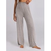 image:imageANRABESS Women 2 Piece Lounge Pajamas Sets Casual Ribbed Knit Long Sleeve Top Pants Matching Set 2026 Fall Outfits ClothesGrey Khaki