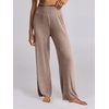 image:imageANRABESS Women 2 Piece Lounge Pajamas Sets Casual Ribbed Knit Long Sleeve Top Pants Matching Set 2026 Fall Outfits ClothesKhaki