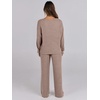 image:imageANRABESS Women 2 Piece Lounge Pajamas Sets Casual Ribbed Knit Long Sleeve Top Pants Matching Set 2026 Fall Outfits ClothesKhaki