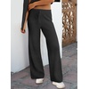 image:imageANRABESS Women Two Piece Outfits Sweater Sets Lounge Waffle Knit Pullover Matching Wide Leg Pants Tracksuit 2025 Fall Fashion Black Medium